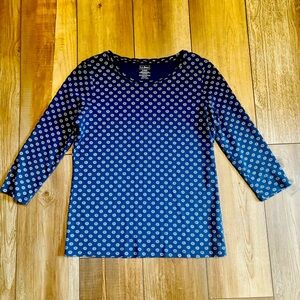 LL Bean 3/4 Sleeve Supima Cotton Tee Small